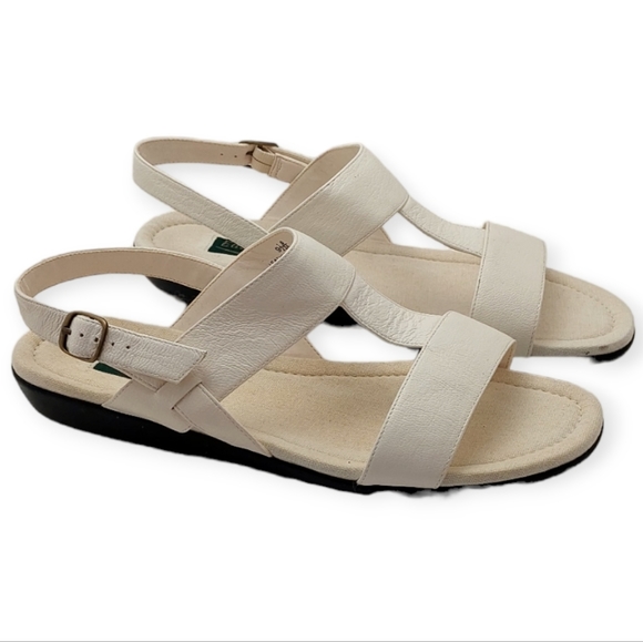 Easy Spirit Woodley White Women's Size 9 1/2 9.5 M Casual Sandles Kashi Kid - Picture 1 of 12
